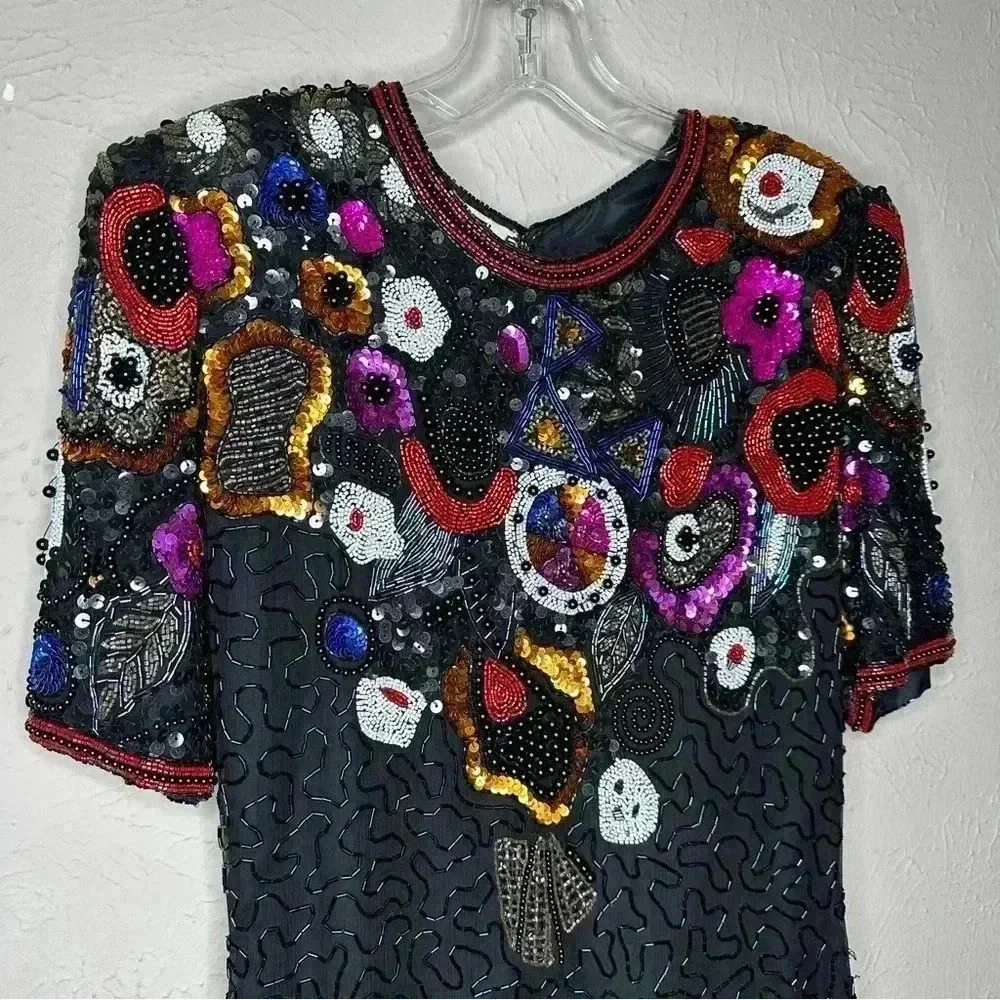 Scala vintage beaded dress - Picture 2 of 15